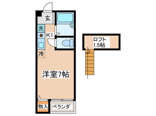 しゃんぶる　みおの物件間取画像